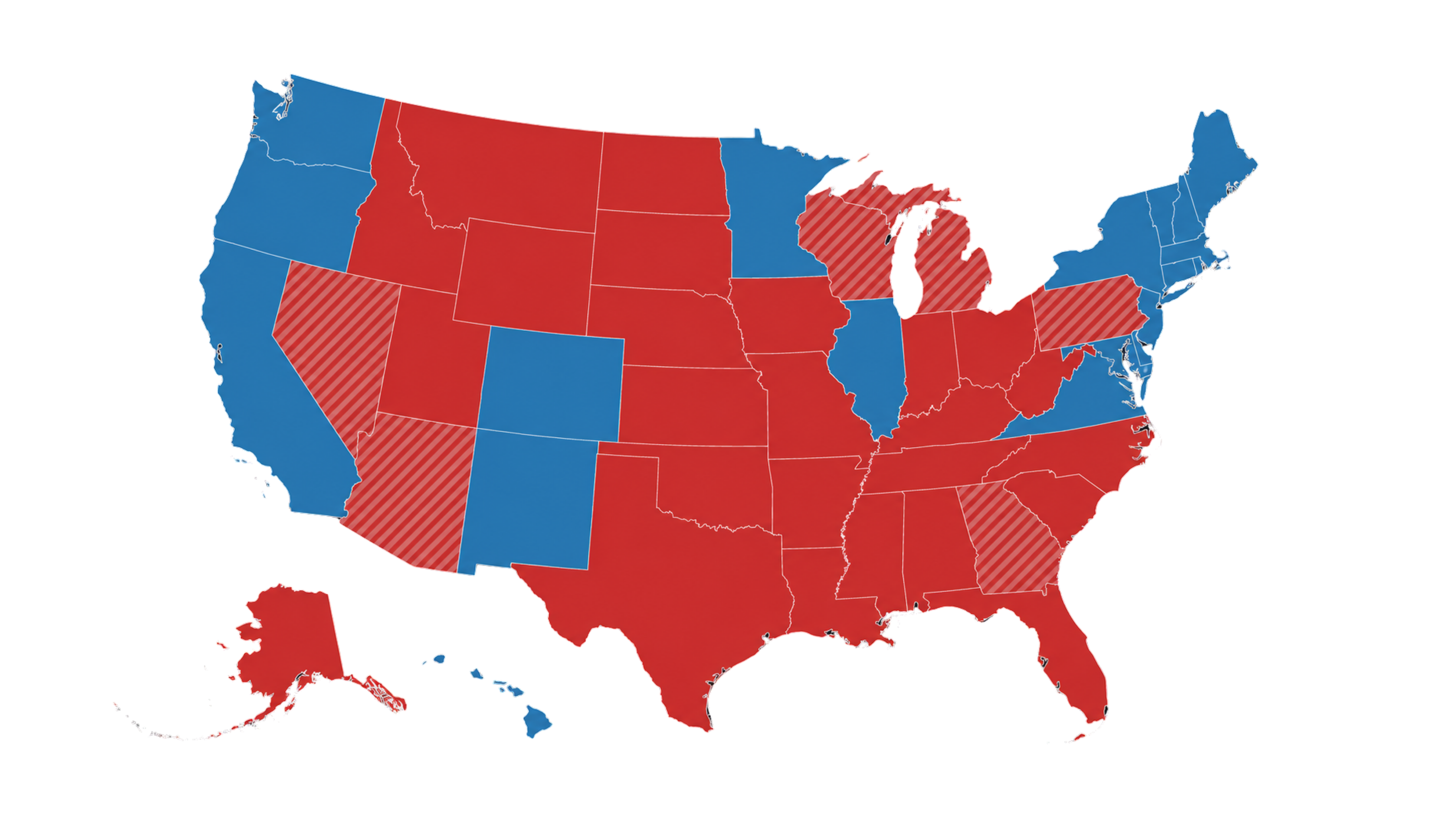 United States election map